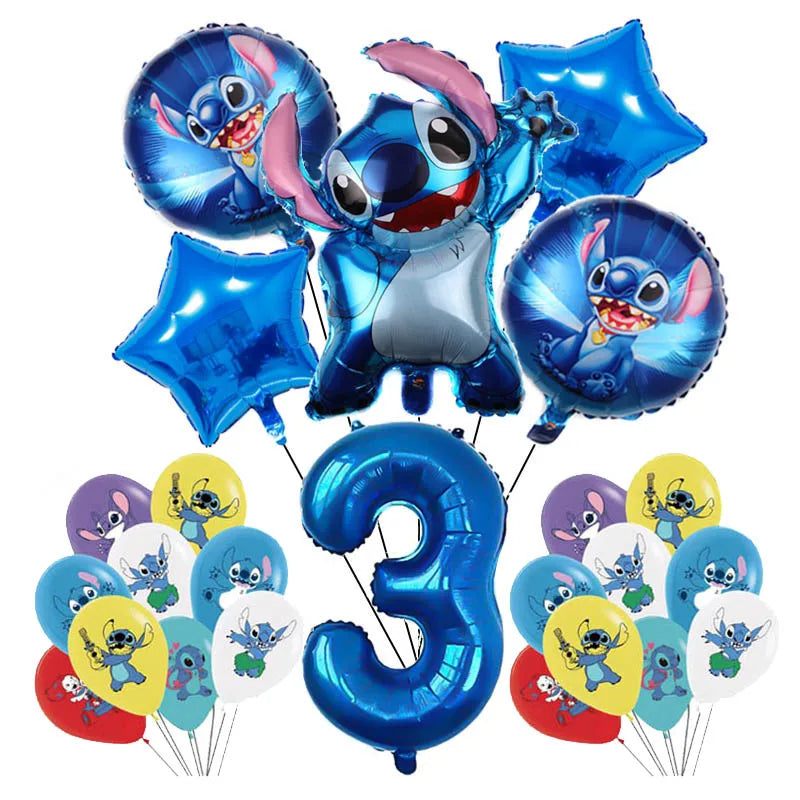 Disney Blue Stitch Birthday Party Supplies