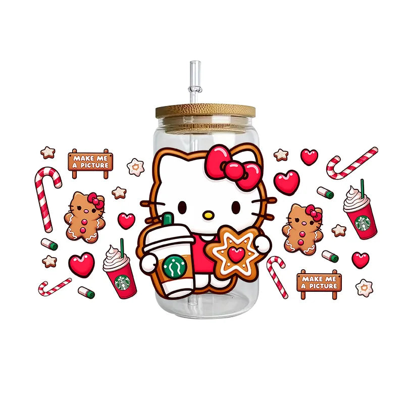 Hello Kitty waterproof crystal stickers