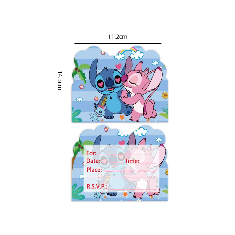 Disney Blue Stitch Birthday Party Supplies