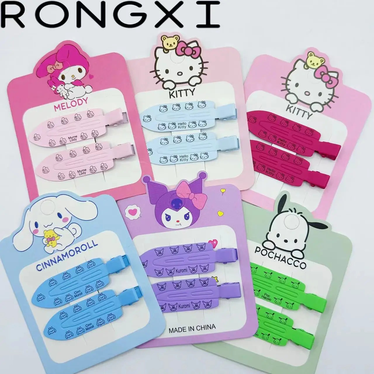 2pcs Hello Kitty Seamless Hairpin